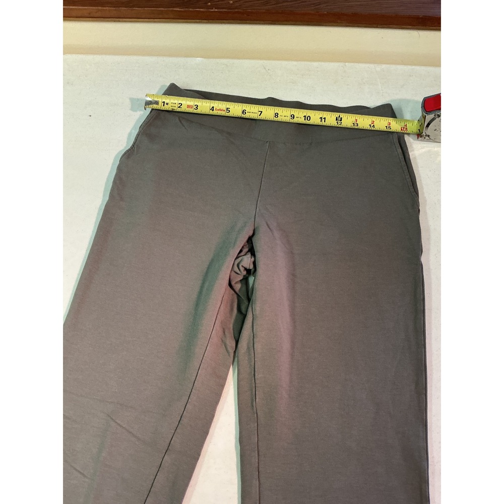 Pure Jill Affinity French Terry Slim Leg Pants Gray Small Pull On Pockets - Picture 4 of 6